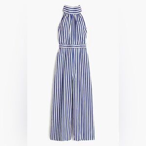 J. Crew Striped Halter Jumpsuit